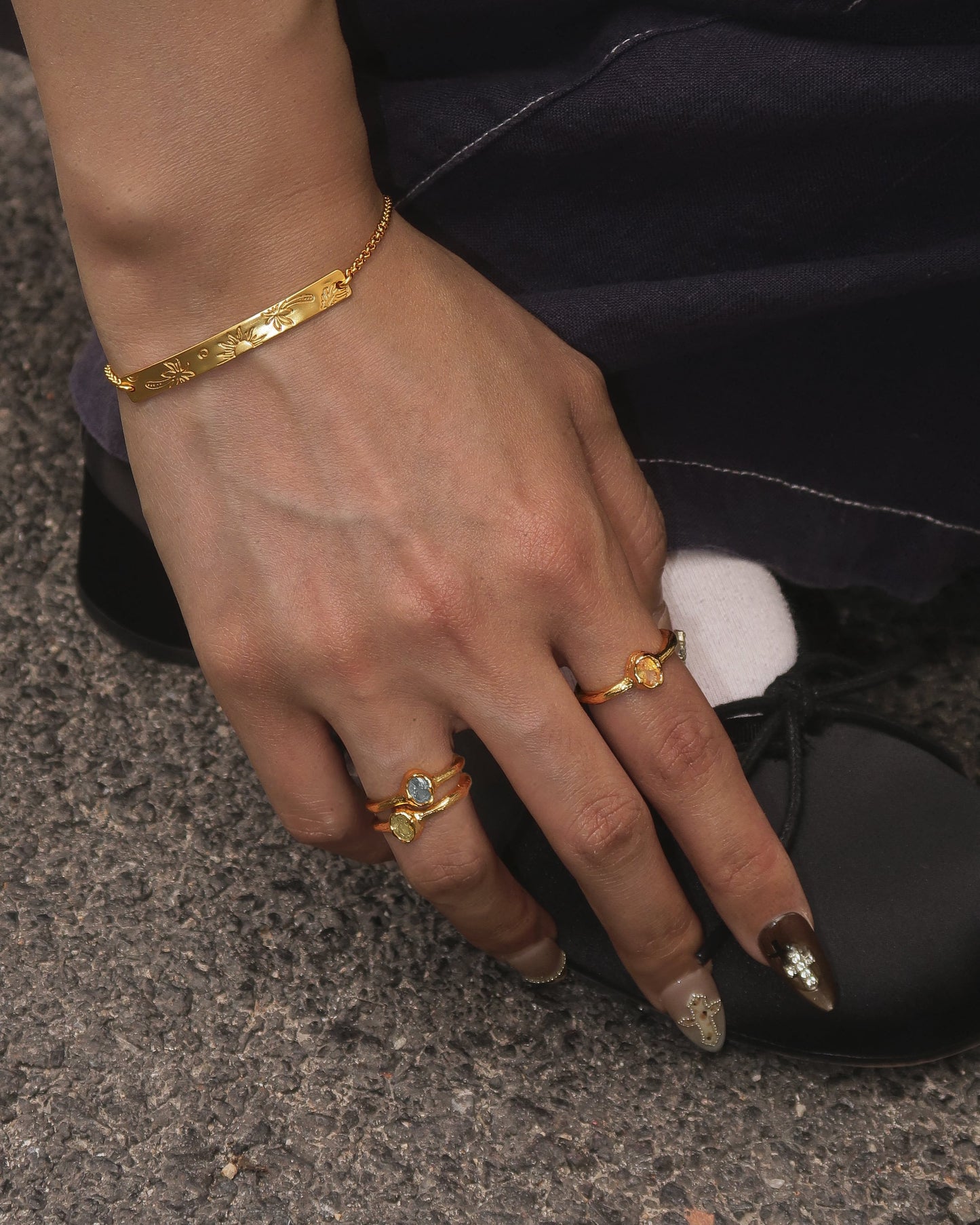 Birthstone Ring in Gold - December
