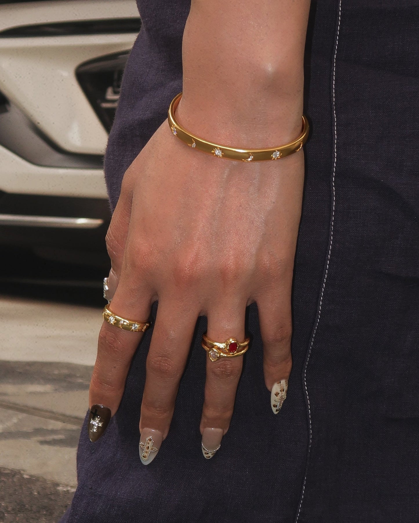 Birthstone Ring in Gold - July