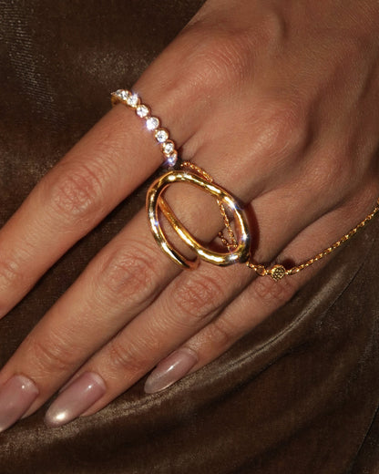 Sculptural Orbit Ring