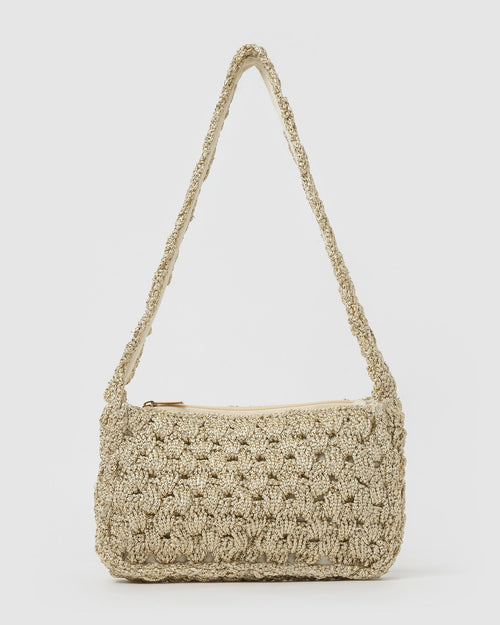India Hand Bag - Biscotti