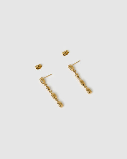 Isadora Gold Earrings - Stone