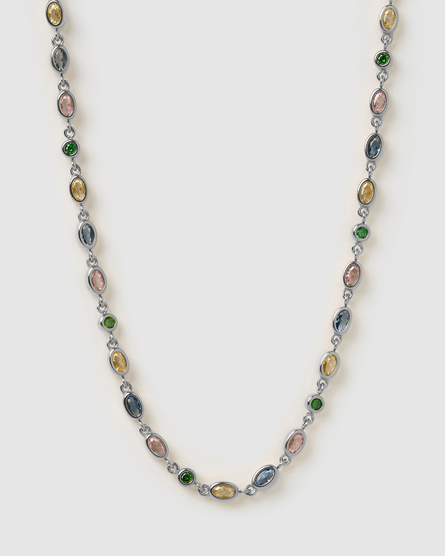 Isadora Silver Necklace - Multi
