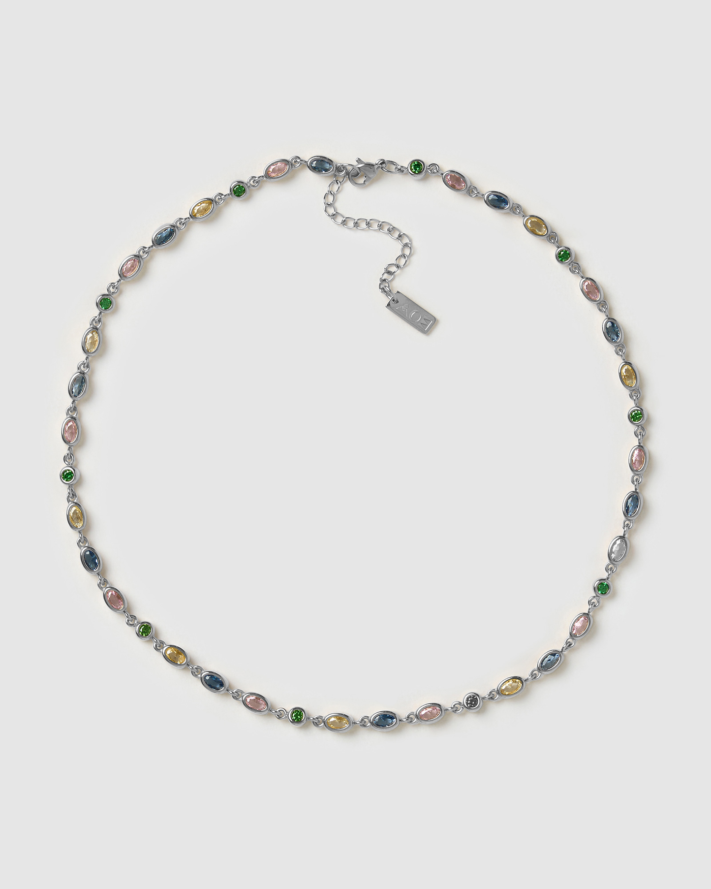 Isadora Silver Necklace - Multi