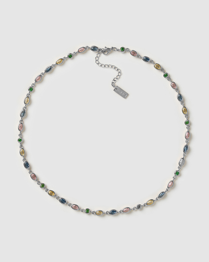 Isadora Silver Necklace - Multi