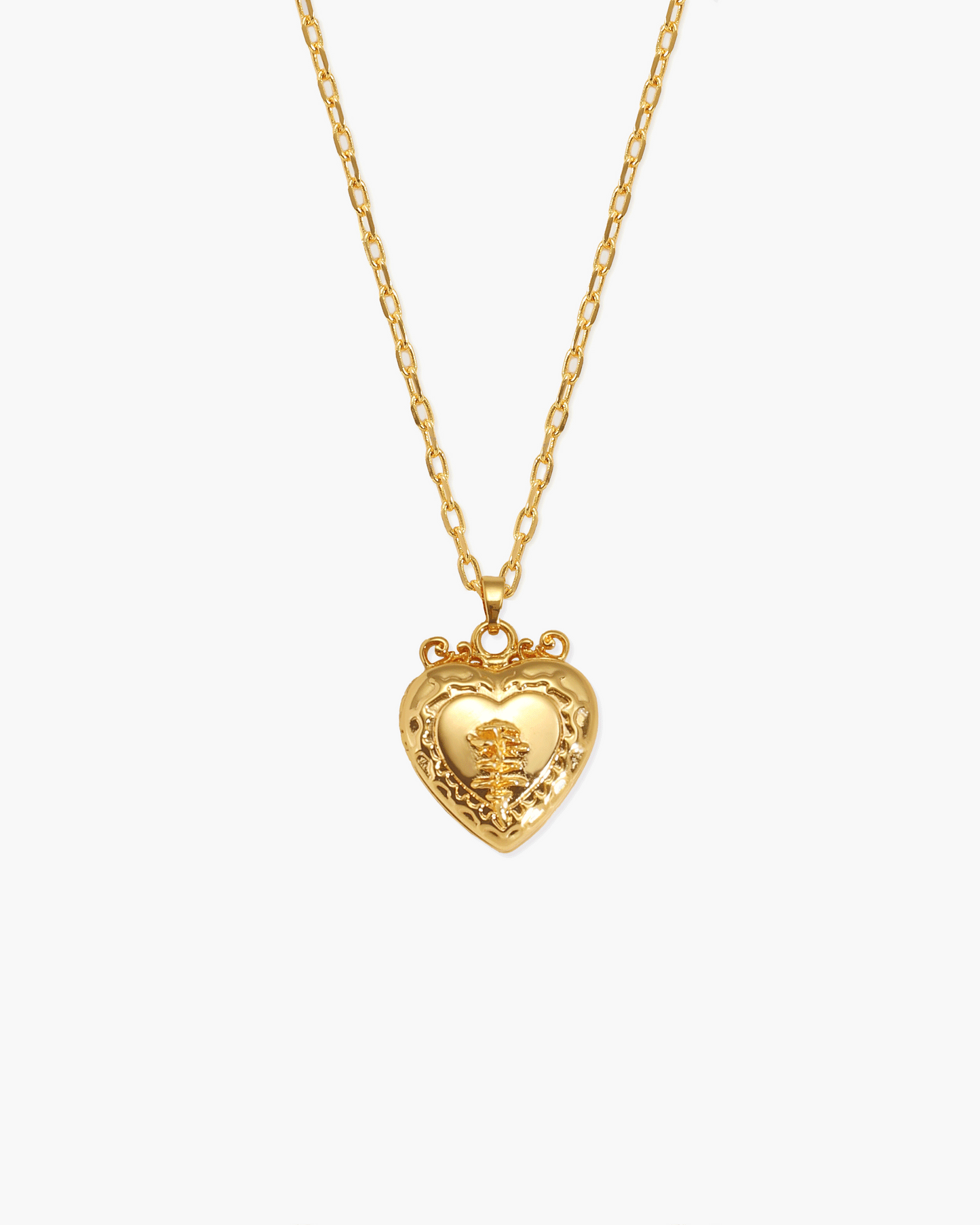 Isabela Locket Necklace in Silver