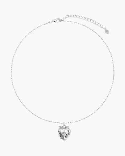 Isabela Locket Necklace in Silver