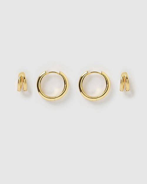 Jeanette Earring Stack - Gold