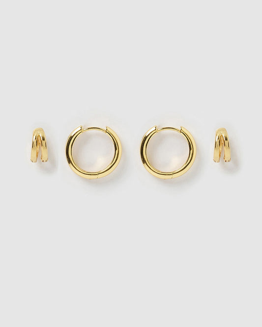 Jeanette Earring Stack - Gold