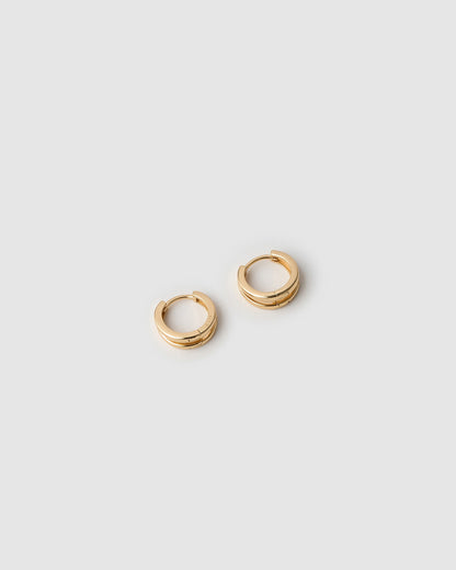 Jean Gold Huggie Earrings