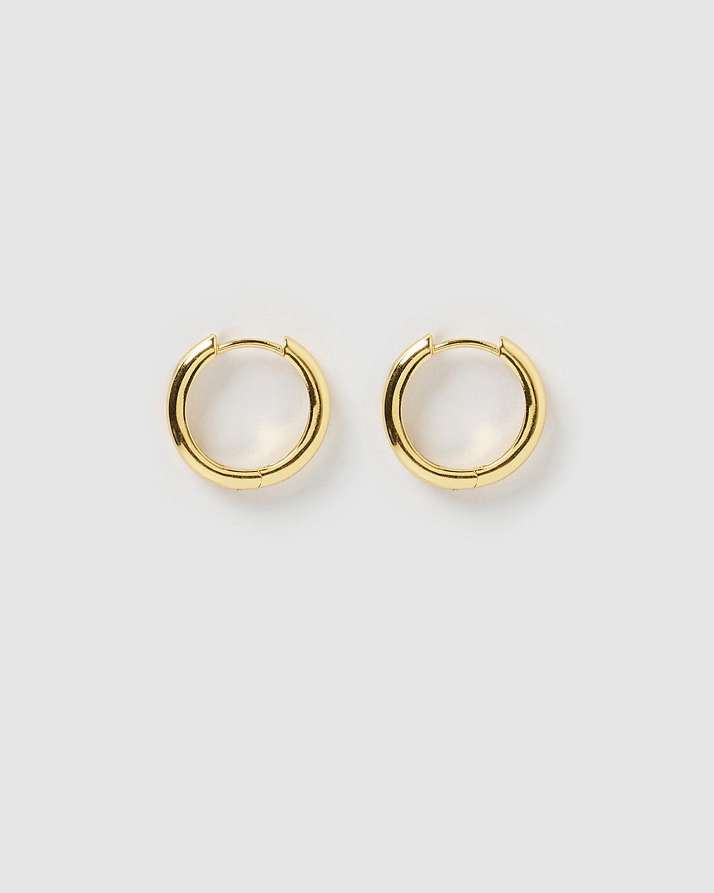 Jett Gold Hoop Earrings