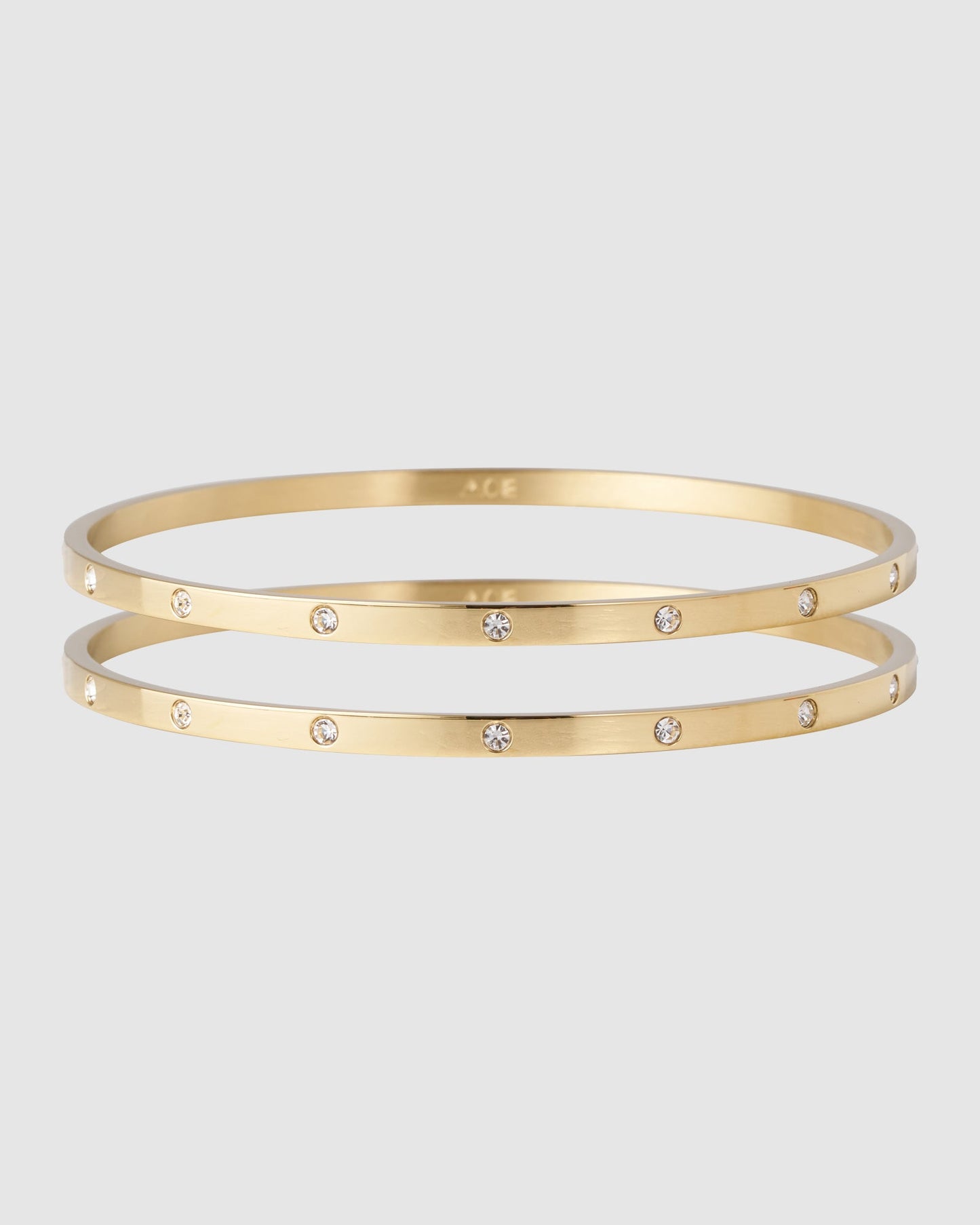 Kelly Double Gold Bracelet Stack