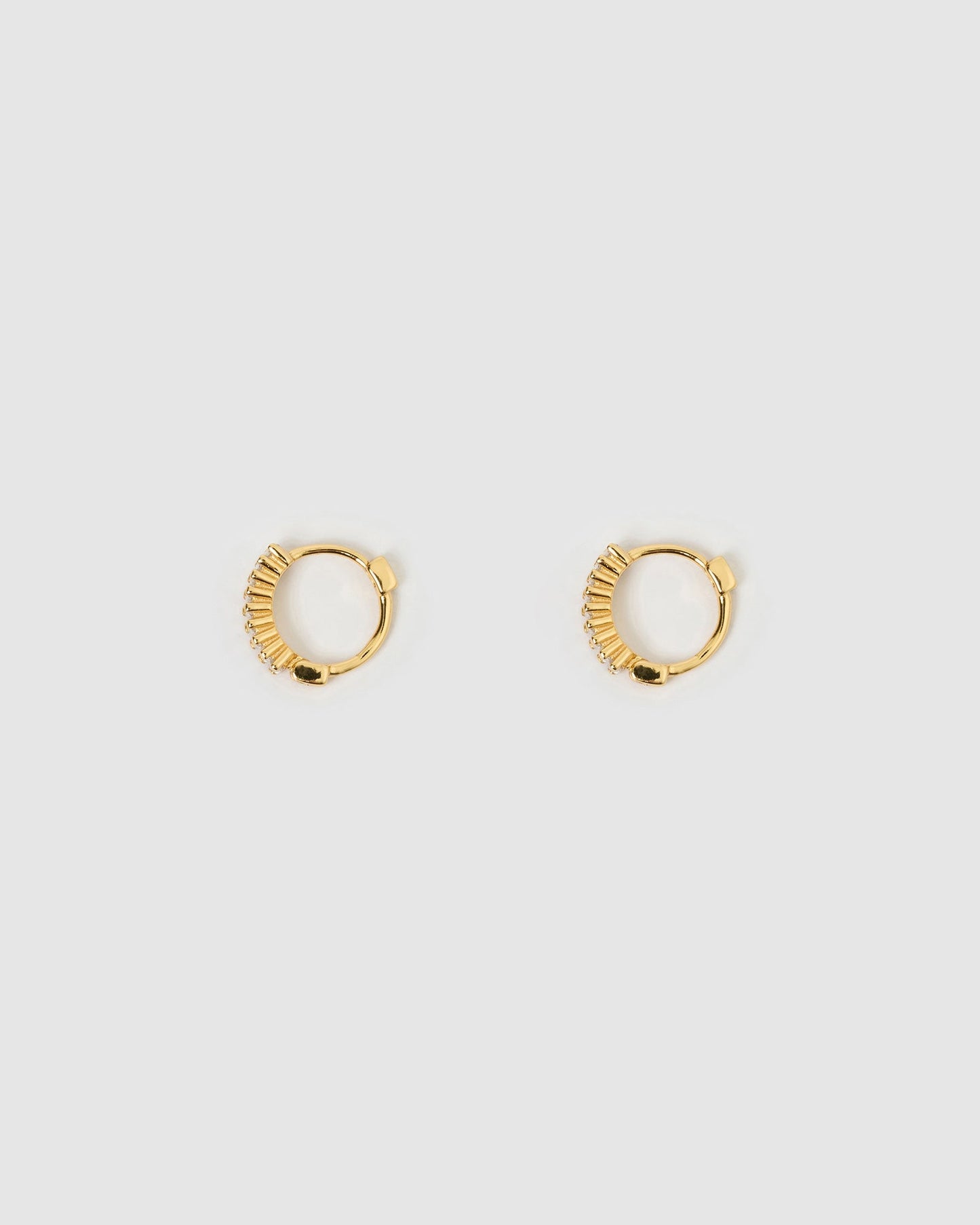 Khloe Gold Earrings - Stone