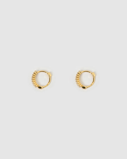 Khloe Gold Earrings - Stone