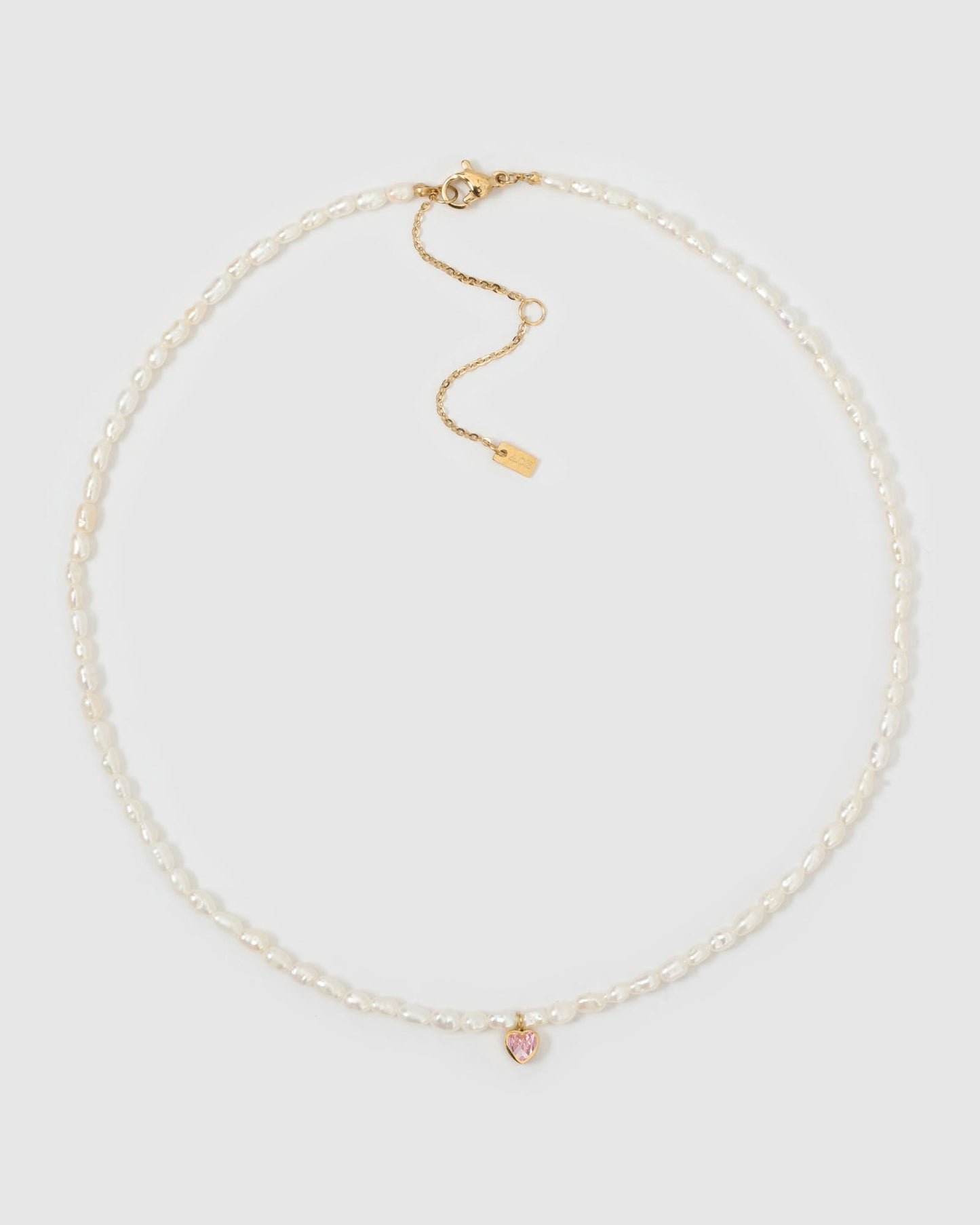 Kiki Pearl Heart Necklace