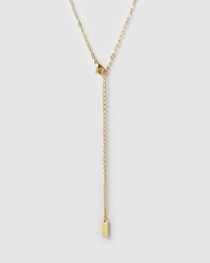 Koda Gold Necklace - Malachite