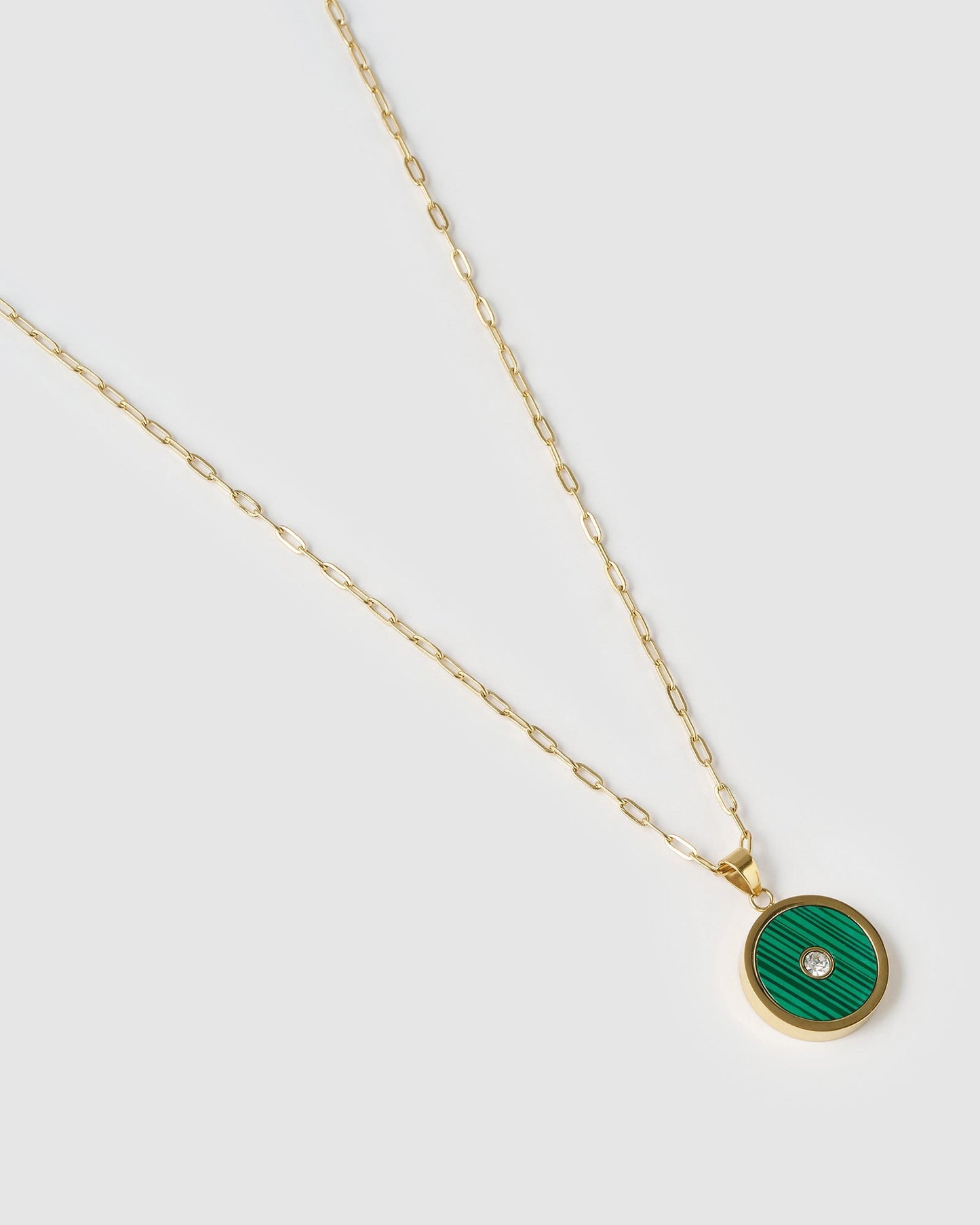 Koda Gold Necklace - Malachite