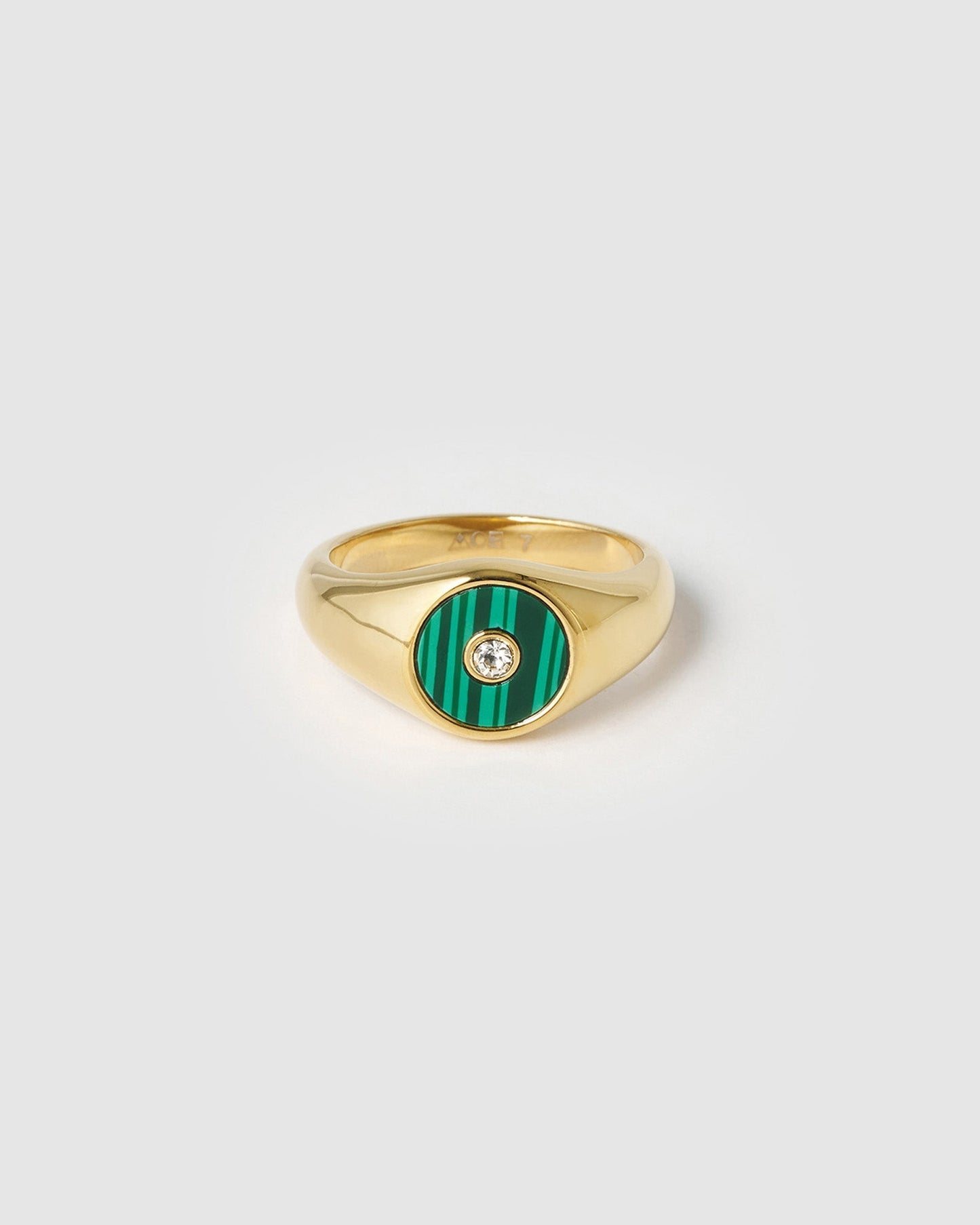 Koda Gold Ring - Malachite