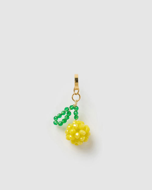 Lemon Beaded Charm
