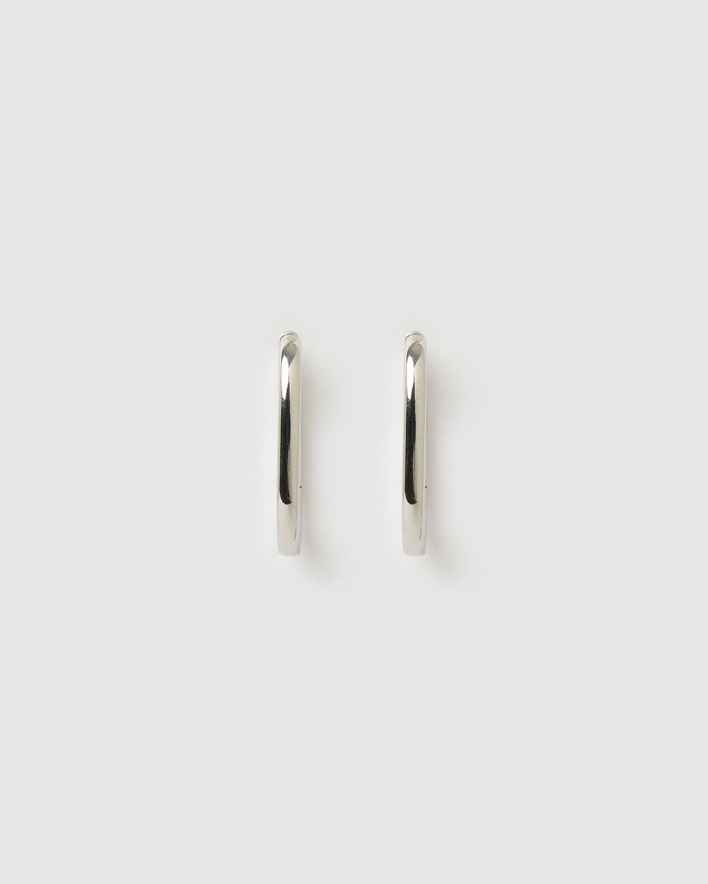 Link-Up Silver Hoop Huggies - Large