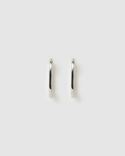 Link-Up Silver Hoop Huggies - Large