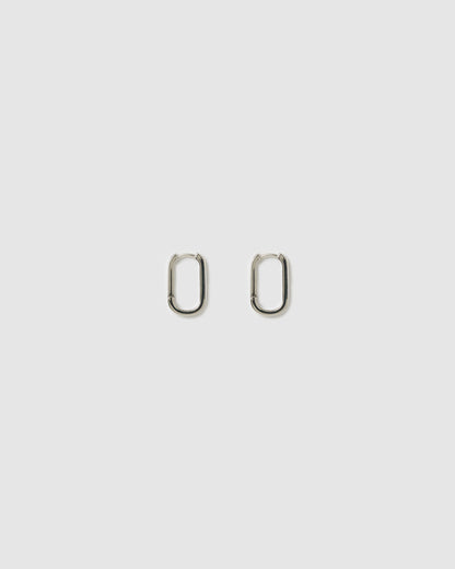 Link-Up Silver Hoop Huggies - Medium