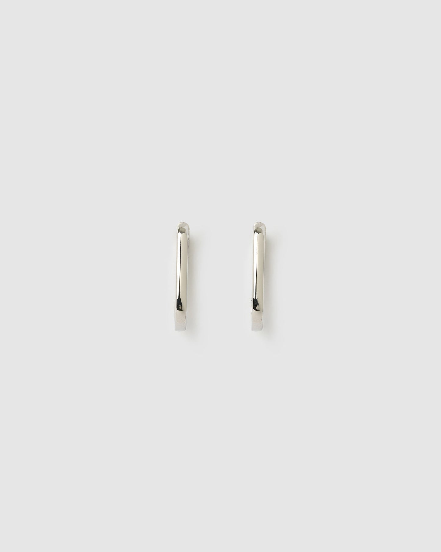 Link-Up Silver Hoop Huggies - Medium