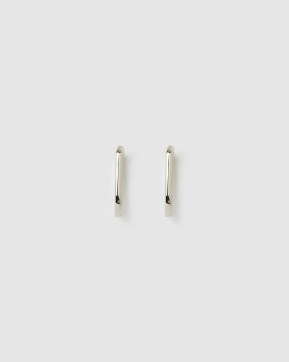Link-Up Silver Hoop Huggies - Medium