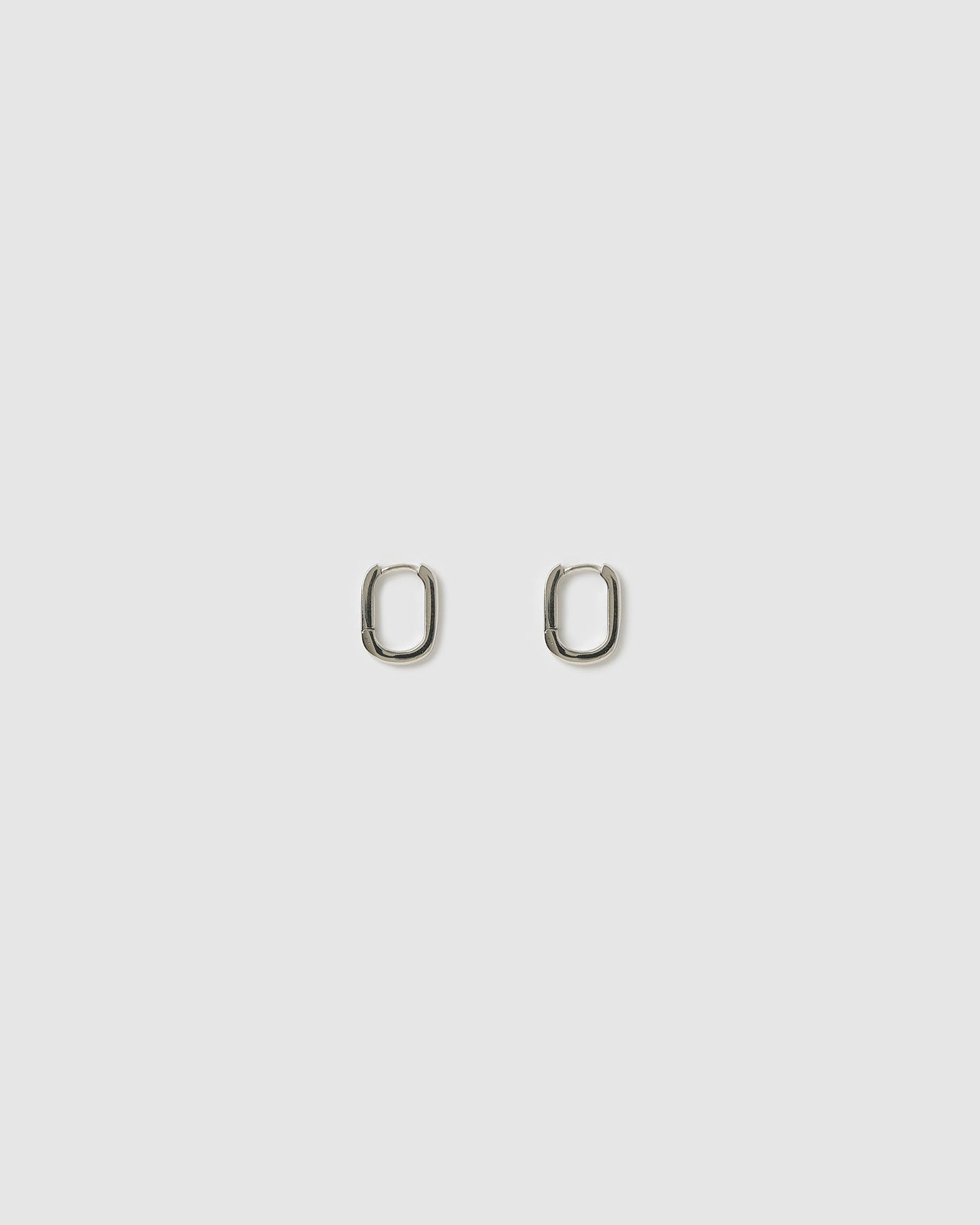 Link-Up Silver Hoop Huggies - Small