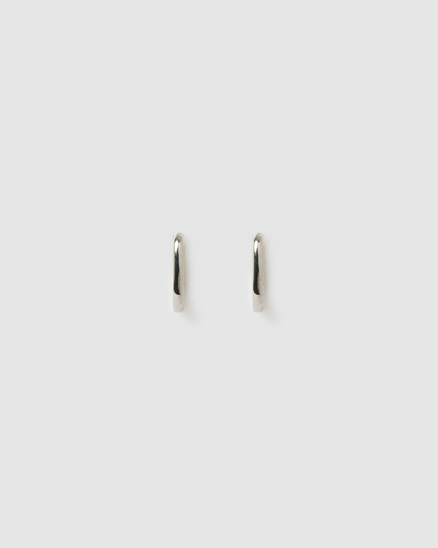 Link-Up Silver Hoop Huggies - Small
