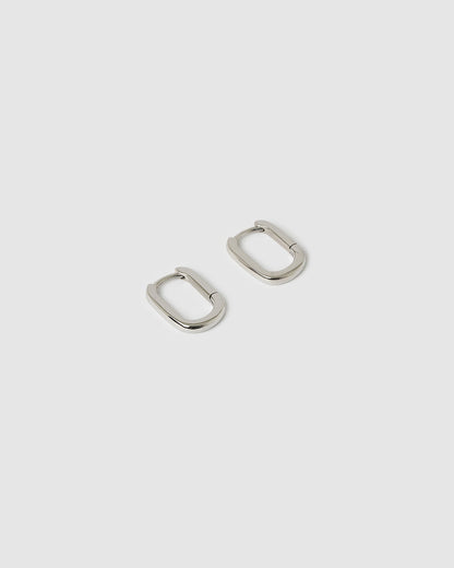 Link-Up Silver Hoop Huggies - Small