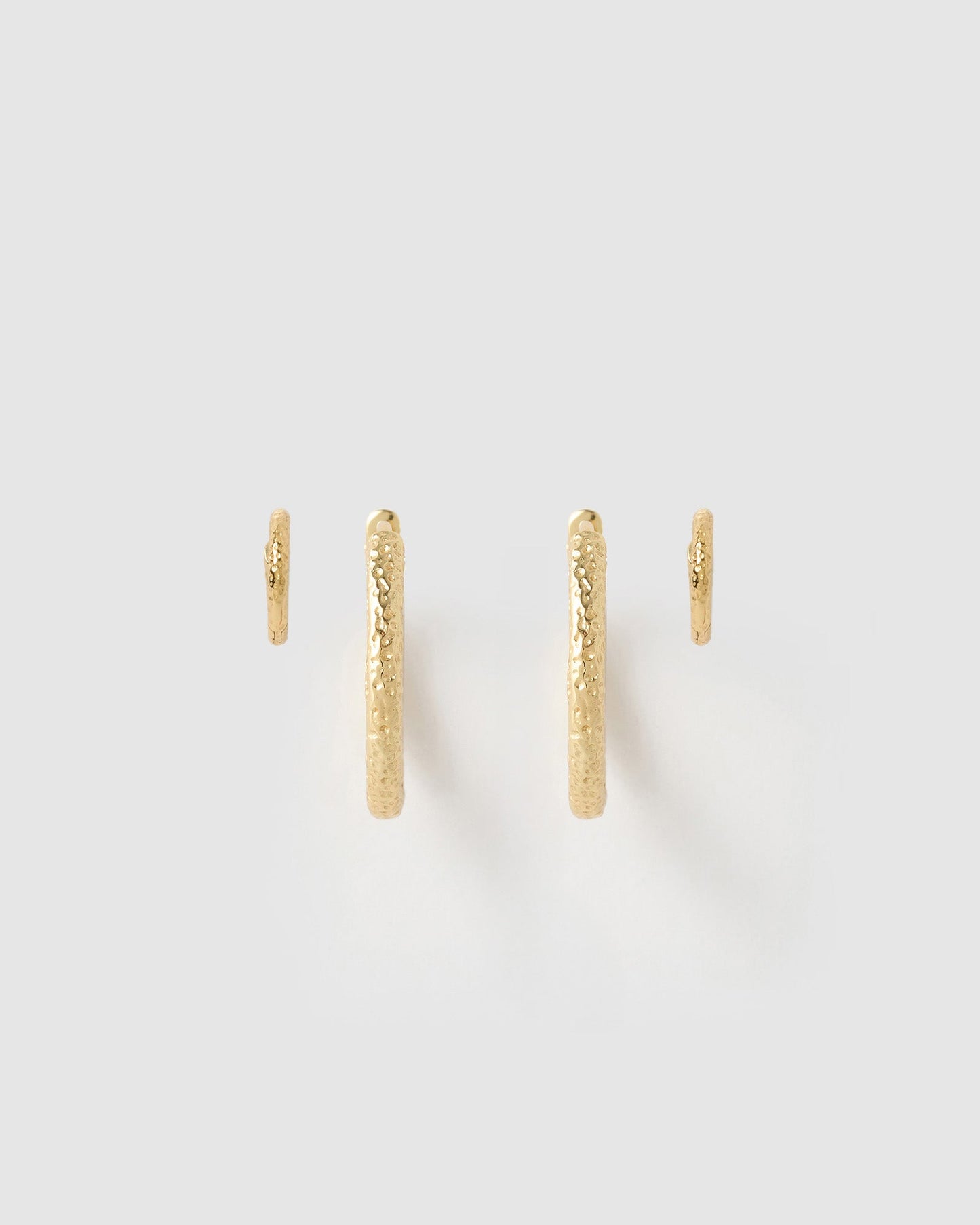Little Hoop Earring Stack - Gold