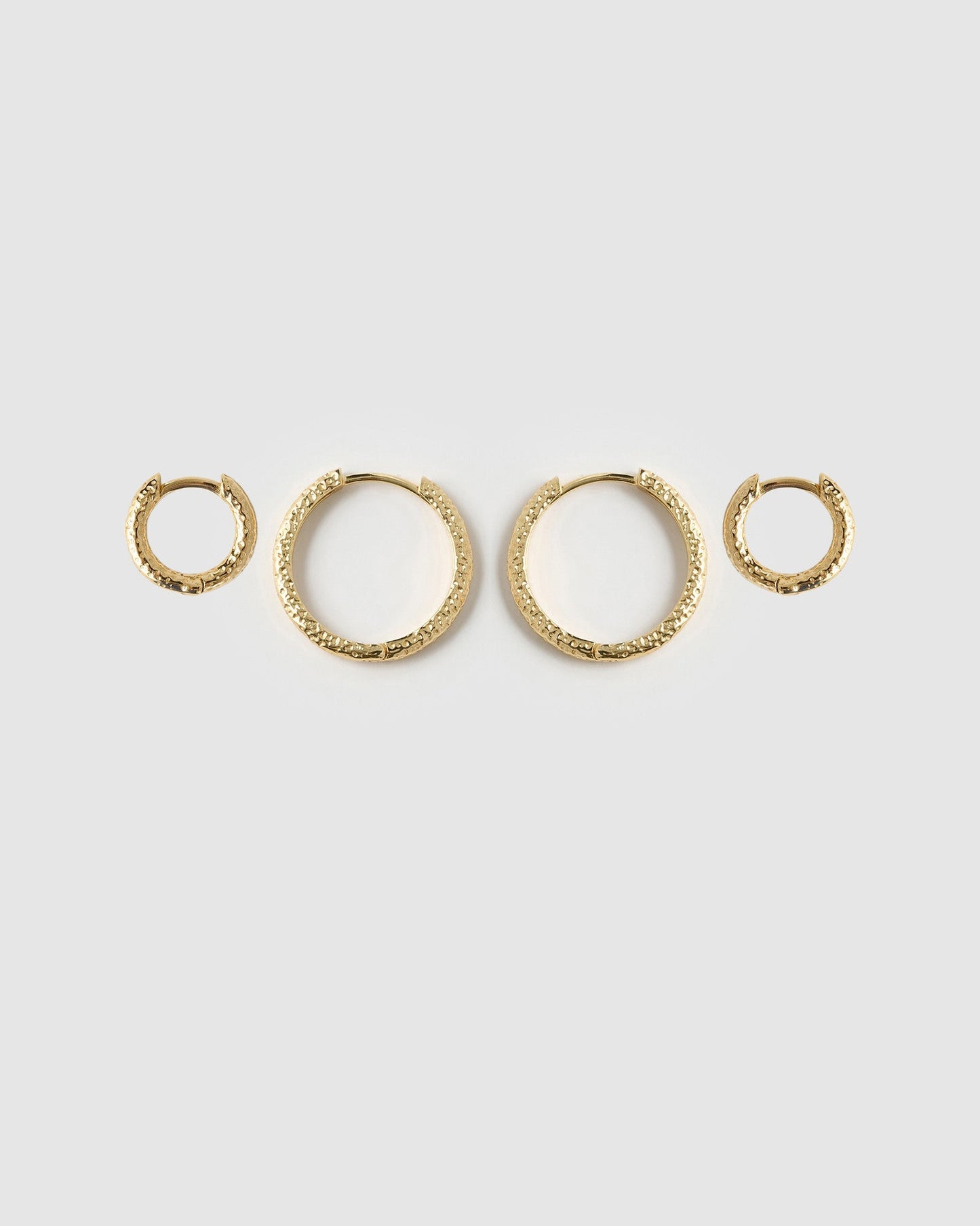 Little Hoop Earring Stack - Gold