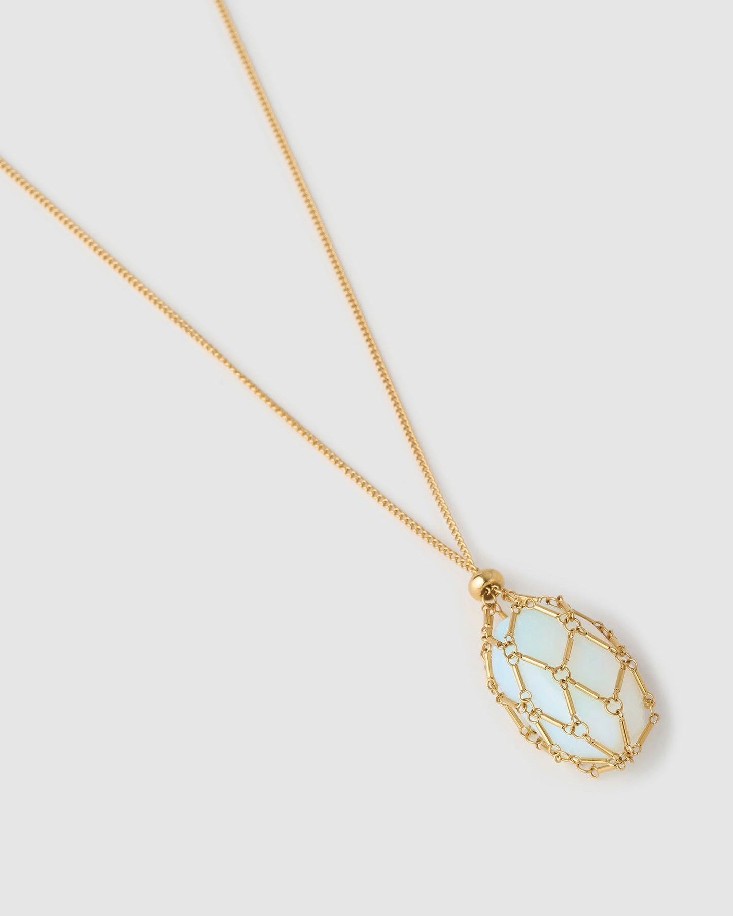 Lotus Necklace - Opal