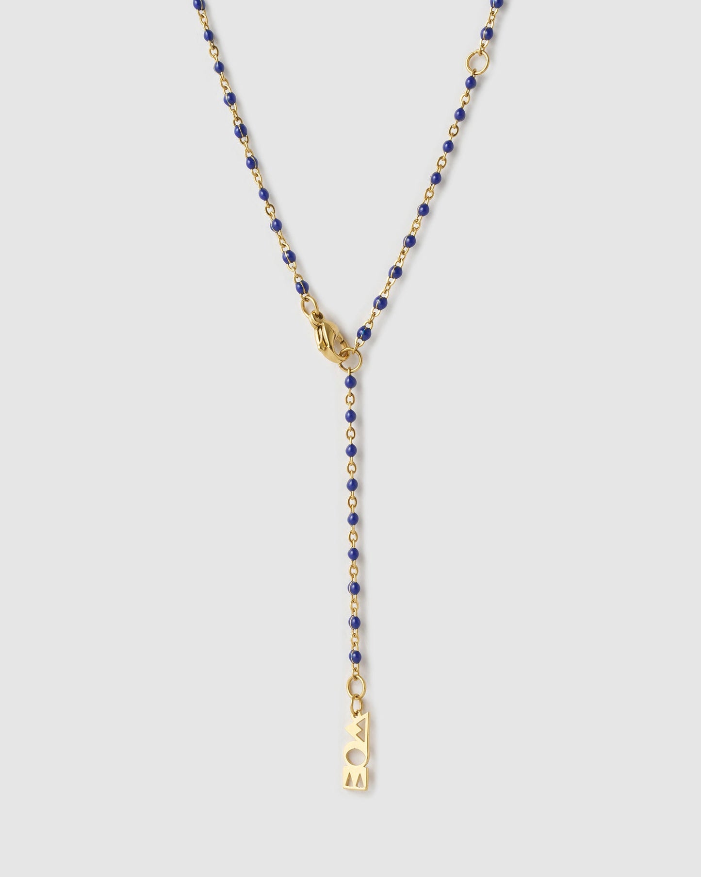 Lucky Fish Charm Necklace - Blueberry