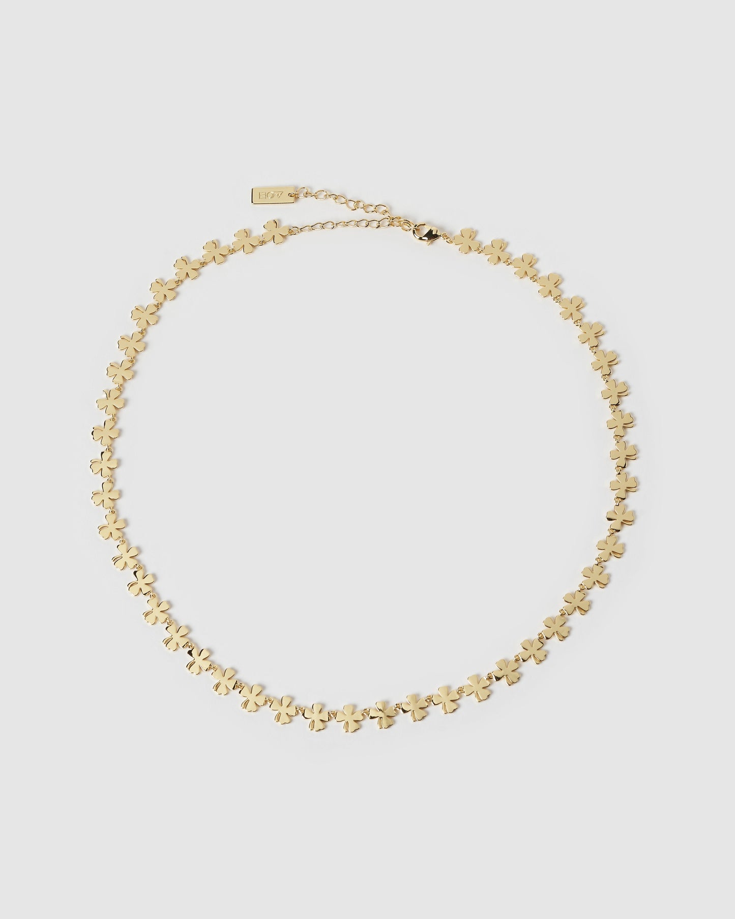 Lucky Charm Gold Clover Necklace