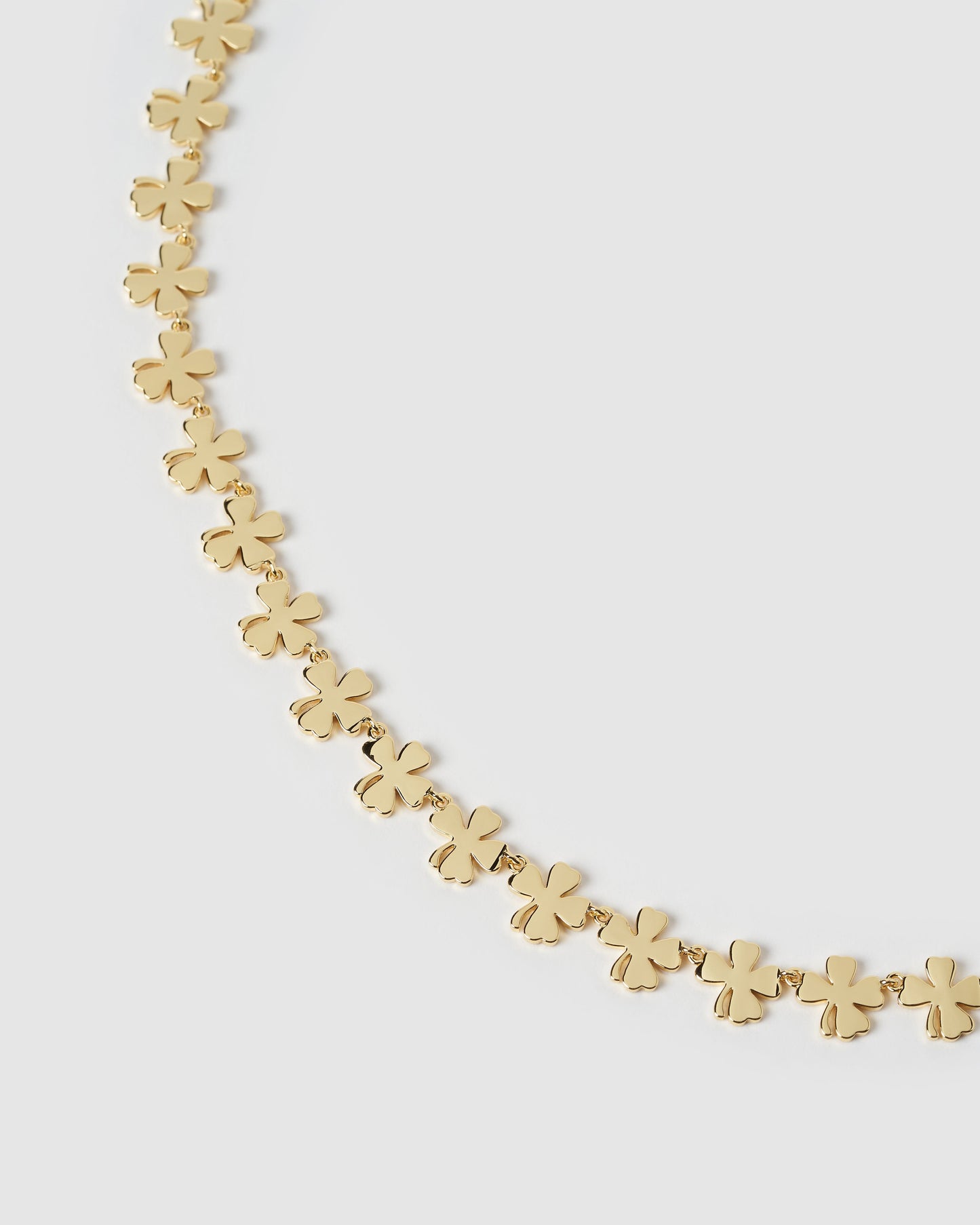Lucky Charm Gold Clover Necklace