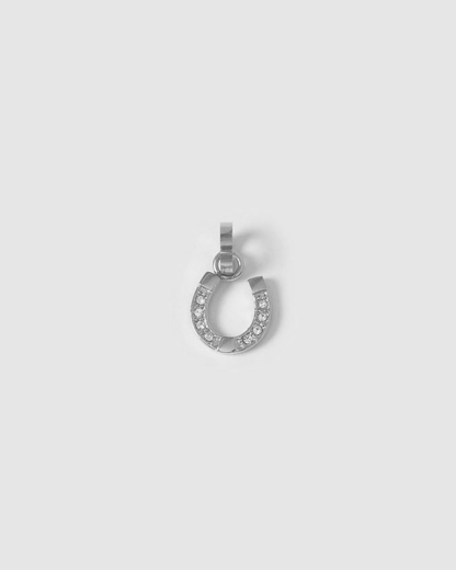 Lucky Horseshoe Charm - Silver