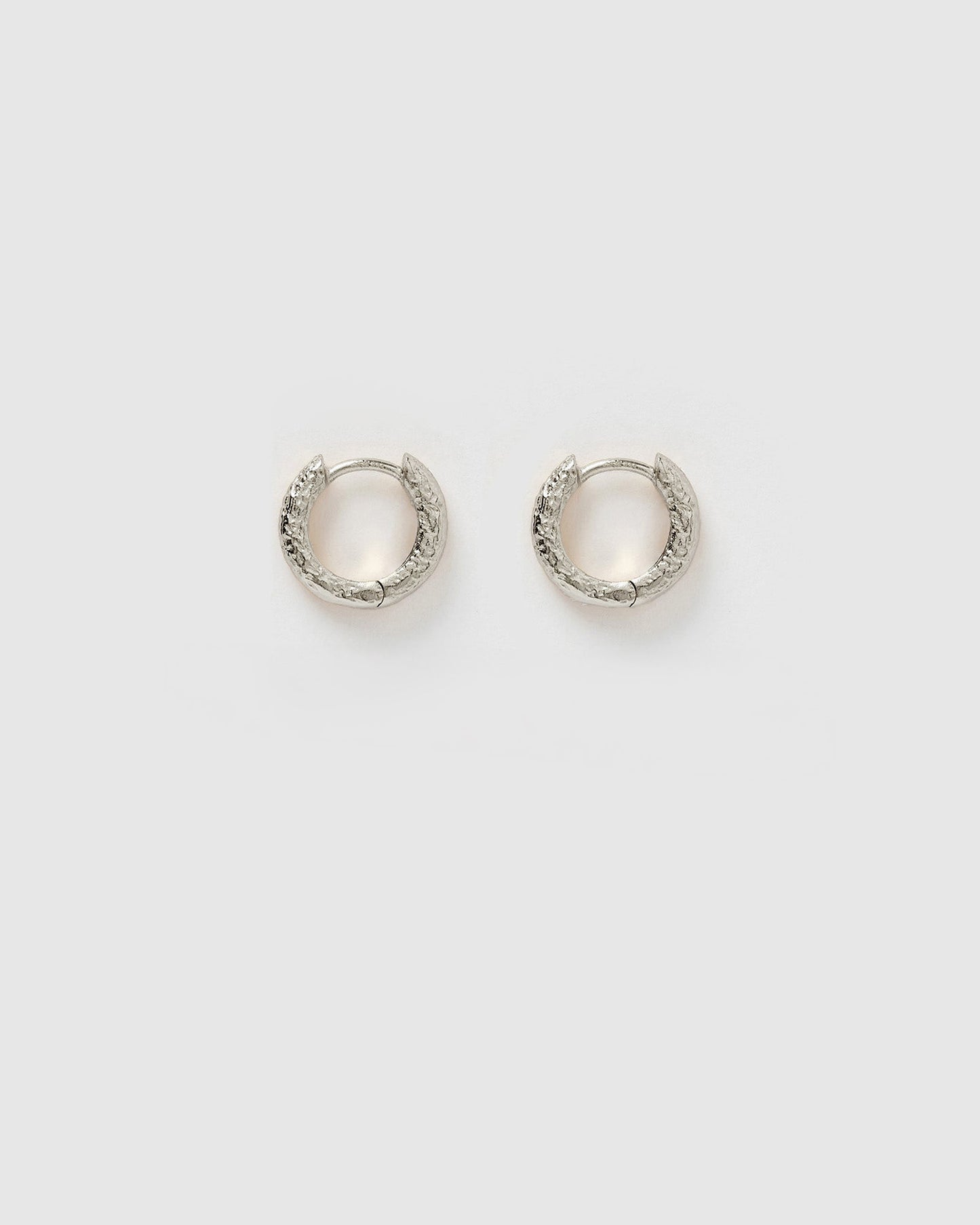 Luka Silver Huggie Earrings