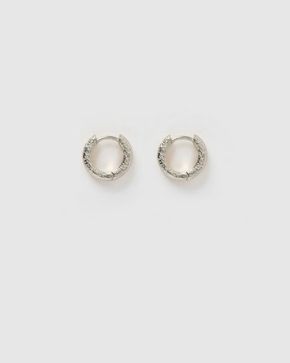 Luka Silver Huggie Earrings