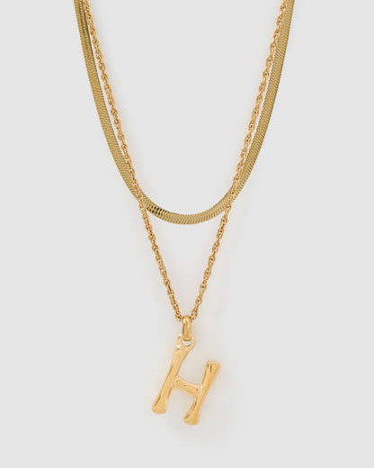 Luxe Letter Necklace Stack