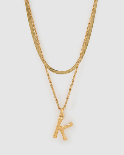 Luxe Letter Necklace Stack