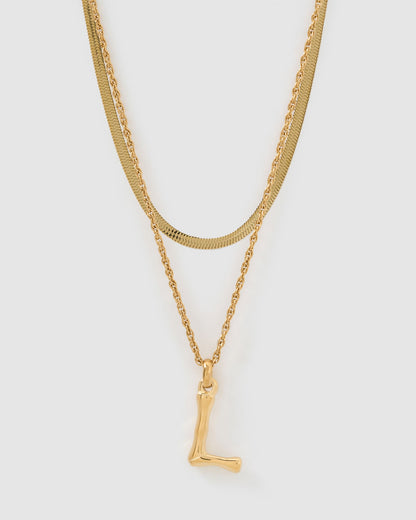 Luxe Letter Necklace Stack