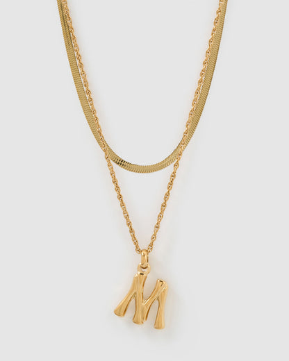 Luxe Letter Necklace Stack