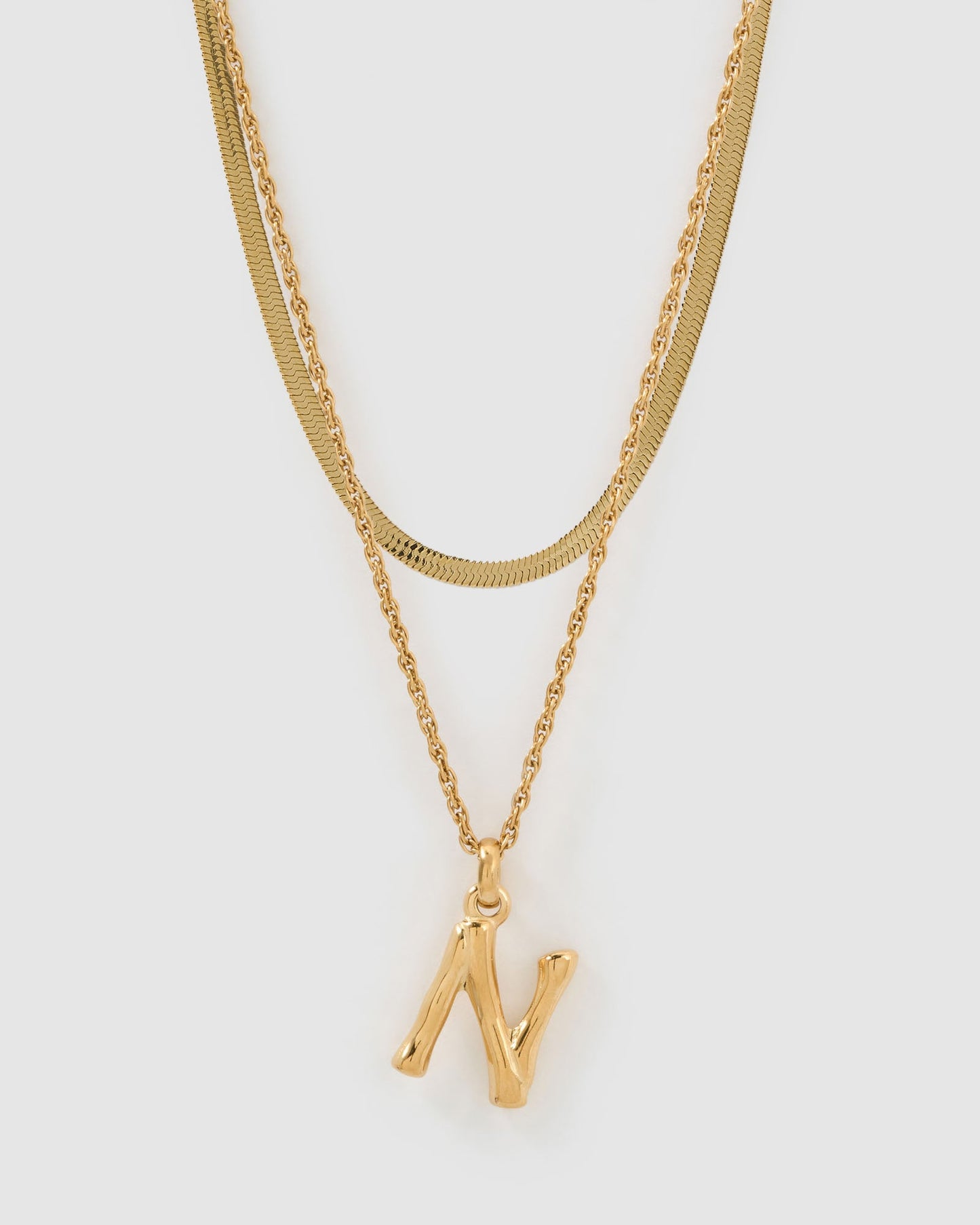 Luxe Letter Necklace Stack