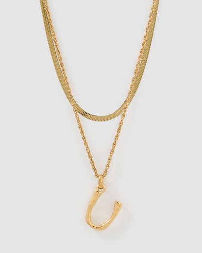 Luxe Letter Necklace Stack