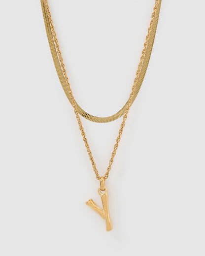 Luxe Letter Necklace Stack