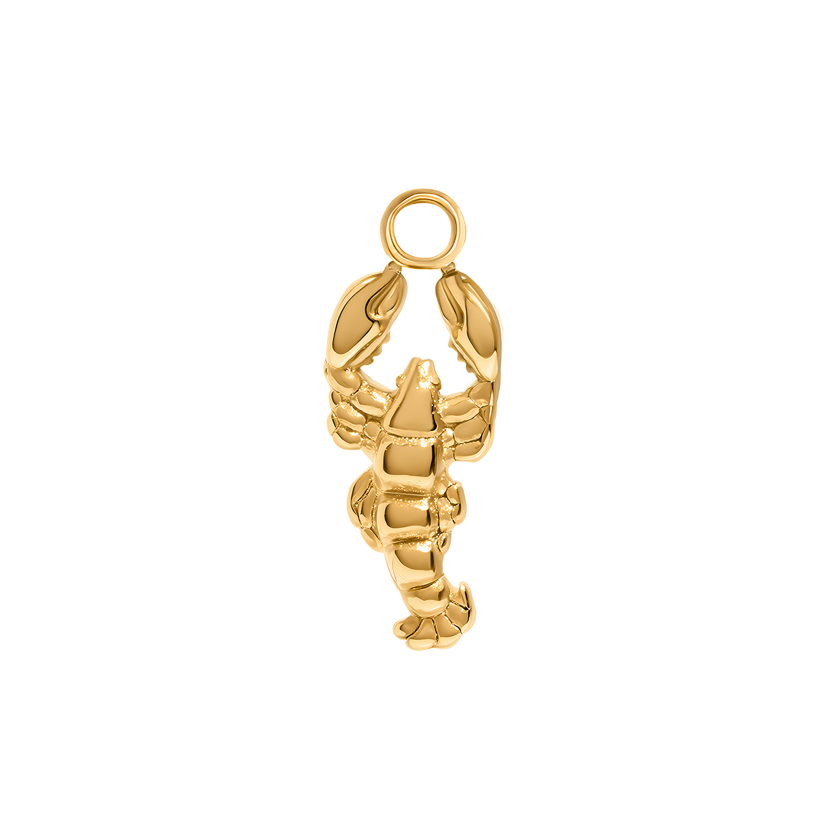 Written In The Sand Lobster Charm (Gold)