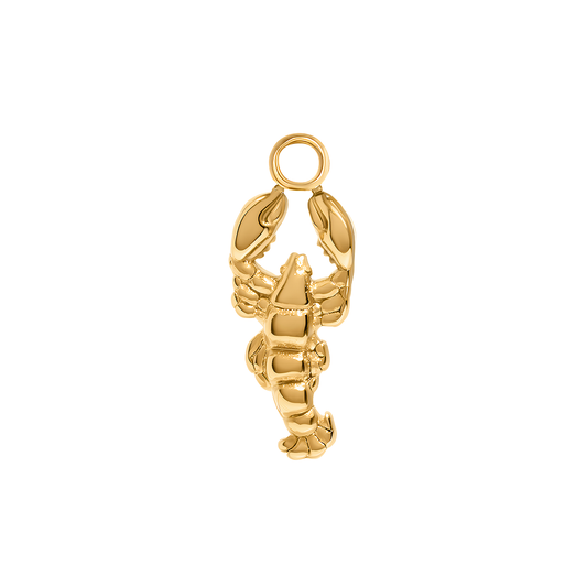 Written In The Sand Lobster Charm (Gold)