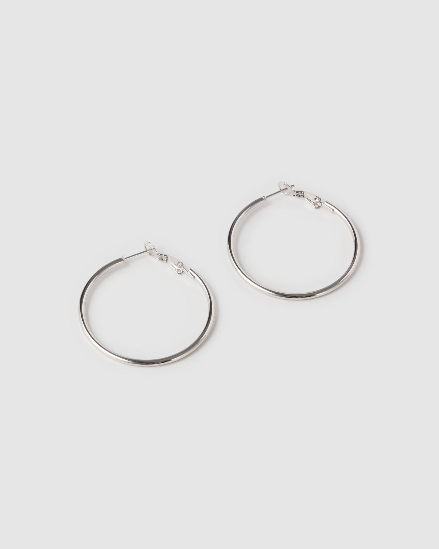 Maddy Silver Hoop Earrings