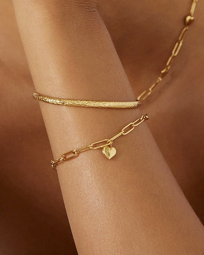 Stevie Gold Cuff Bracelet